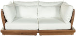Mirella - 2 Piece Water Resistant Fabric 76" Upholstered Outdoor Patio Modular Loveseat - Simple Home Plus