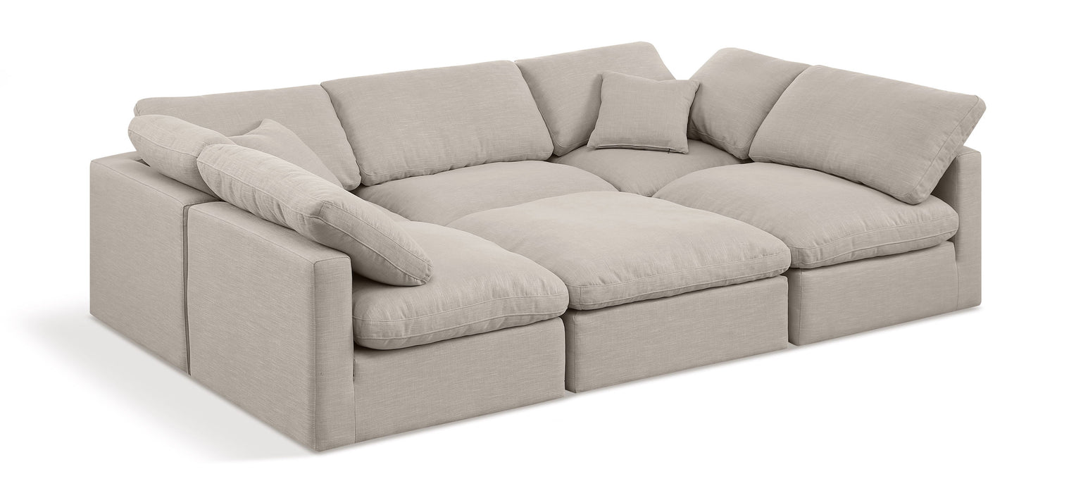 Indulge - Linen 6 Piece Modular Sectional - Simple Home Plus