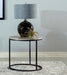 Lainey - Round Faux Marble Side End Table - Simple Home Plus