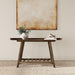 Ornelas - Console Table With Slatted Shelf - Mango Brown - Simple Home Plus