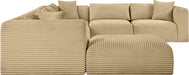 Shaggy - 7 Piece Modular U-Shaped Sectional With Ottoman - Simple Home Plus