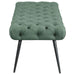 Ella - Upholstered Tufted Bench Metal Legs - Simple Home Plus
