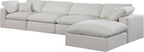 Comfy - 5 Piece Linen Modular Sectional With Chaise - Simple Home Plus