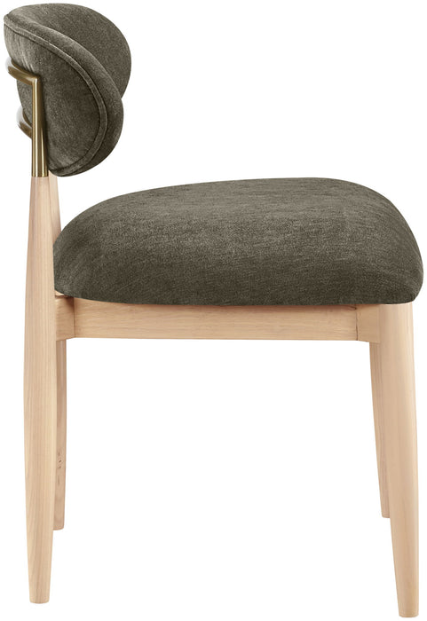 Riccio - Fabric Dining Side Chair (Set of 2) - Natural Frame - Simple Home Plus