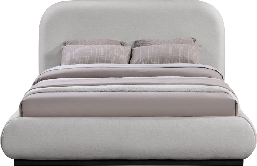 Vaughn - Chenille Bed With Black Base - Simple Home Plus
