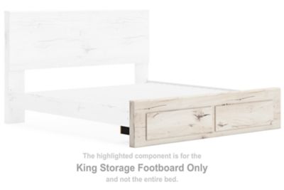 Lawroy - King Storage Footboard - Light Natural - Simple Home Plus