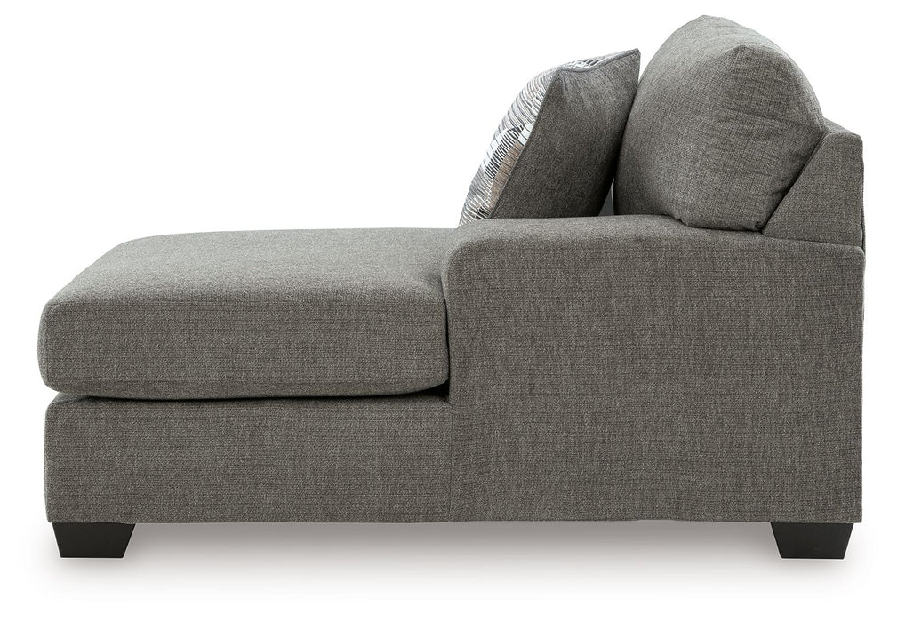 Clarington - RAF Corner Chaise - Greystone - Simple Home Plus