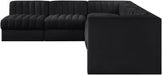 Rummi - Velvet Performance Fabric Upholstered 6 Piece Modular Sectional - Simple Home Plus