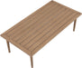 Laguna - Aluminum Outdoor Patio Coffee Table - Natural - Simple Home Plus