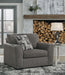 Gardiner - 2 Pc. - Chair And A Half, Ottoman - Pewter - Simple Home Plus