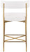 Rivage - Durable Stool With Gold Frame (Set of 2) - Simple Home Plus