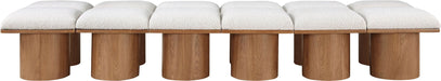Pavilion - 12 Piece Modular Bench With Brown Base - Simple Home Plus