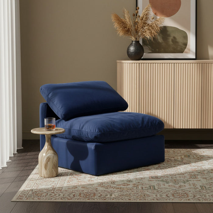 Indulge - Velvet Armless Chair - Simple Home Plus
