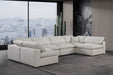Comfy - 6 Piece Linen Modular Armless Sectional - Simple Home Plus