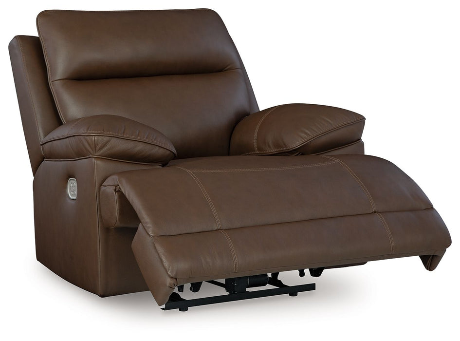 Vonryan - Tobacco - Power Recliner / Adj Headrest - Simple Home Plus