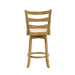 Melindra - Modern Farmhouse Swivel Wood Counter Height Kitchen Bar Stool - Simple Home Plus
