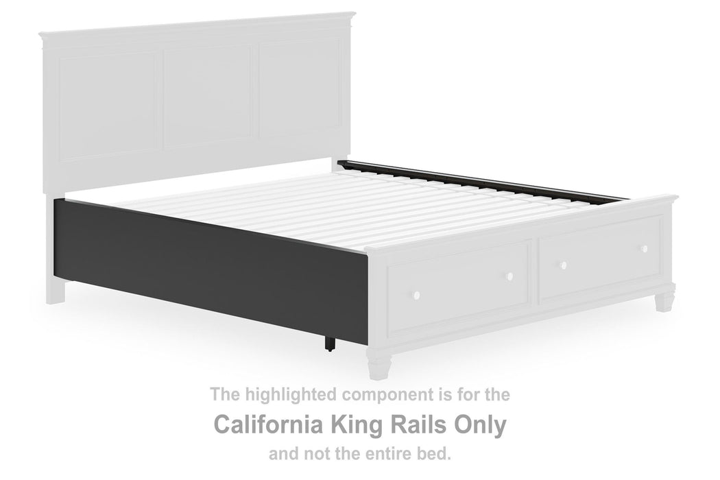 Lanolee - California King Rails - Black - Simple Home Plus