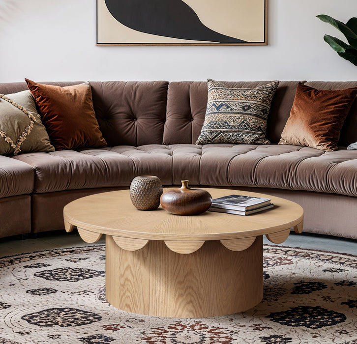 Dahlia - Oak Veneer Table - Simple Home Plus