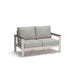 Vista Highlands - Loveseat With Cushion - Brown / White - Simple Home Plus