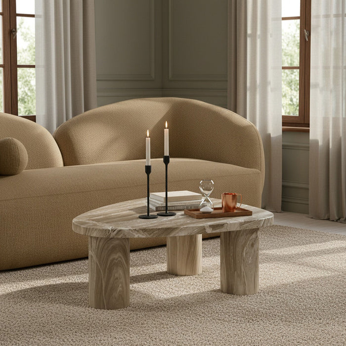 Teramo - Concrete Indoor / Outdoor Coffee Table - Simple Home Plus