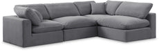 Comfy - 4 Piece Velvet Modular Armless Sectional - Simple Home Plus