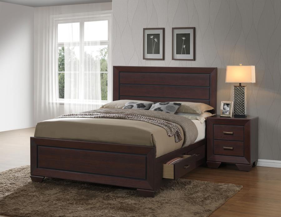 Kauffman - Wood Storage Panel Bed - Simple Home Plus