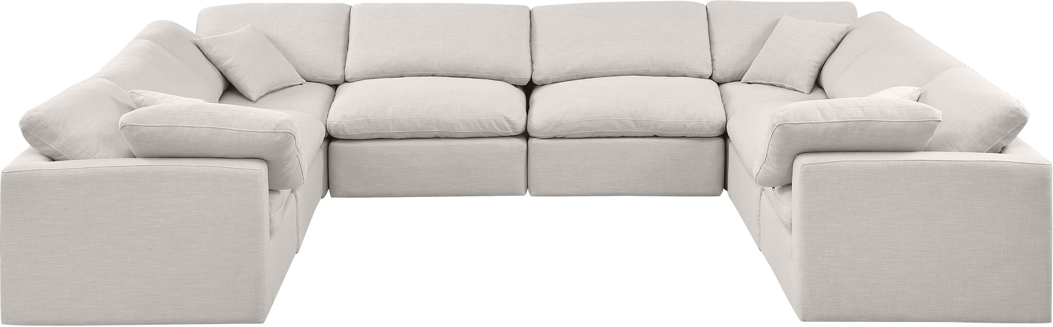 Indulge - Linen 8 Piece Modular Sectional - Simple Home Plus
