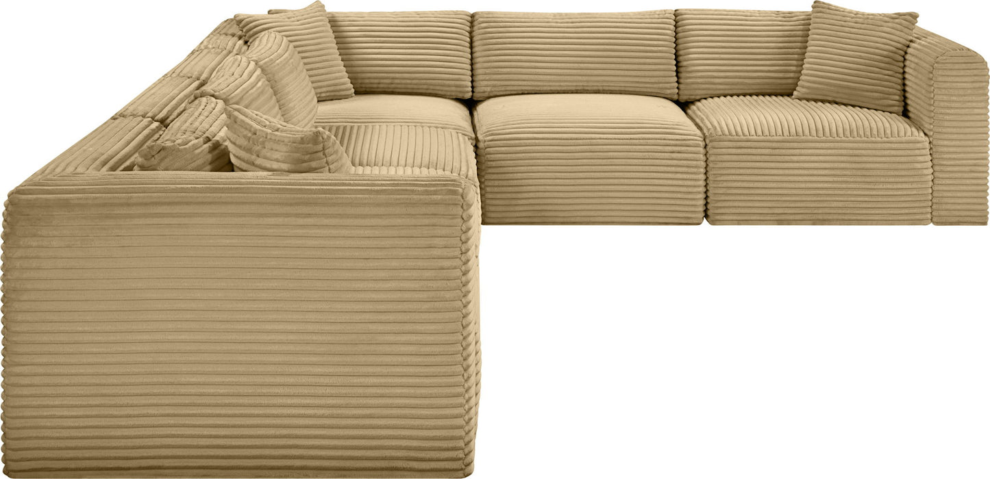 Shaggy - 6 Piece Modular Corner Sectional - Simple Home Plus