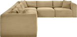 Shaggy - 6 Piece Modular Corner Sectional - Simple Home Plus