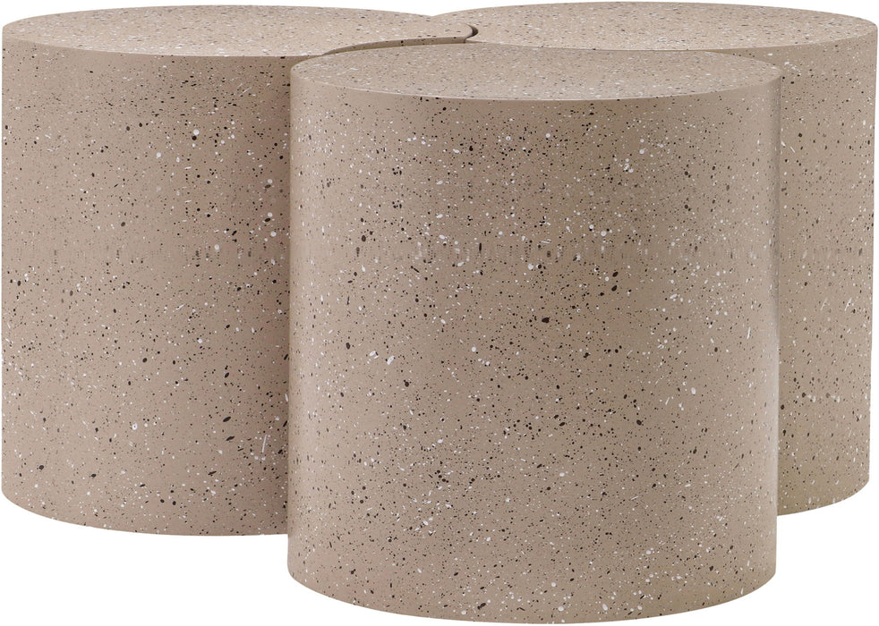 Dimple - 3 Piece Modular Coffee Table - Terazzo Finish - Simple Home Plus