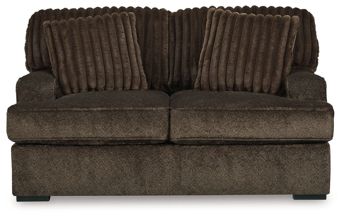 Aylesworth - Chocolate - Loveseat - Simple Home Plus