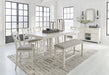Robbinsdale - Rectangular Counter Height Dining Extension Table Set - Simple Home Plus