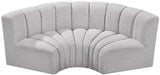 Arc - Boucle Fabric 3 Piece Modular U-Shaped Sofa - Simple Home Plus