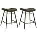 Bayu - Leather Upholstered Counter Stool (Set of 2) - Simple Home Plus