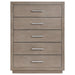 Kenora - 5-Drawer Bedroom Chest - Barley Brown - Simple Home Plus