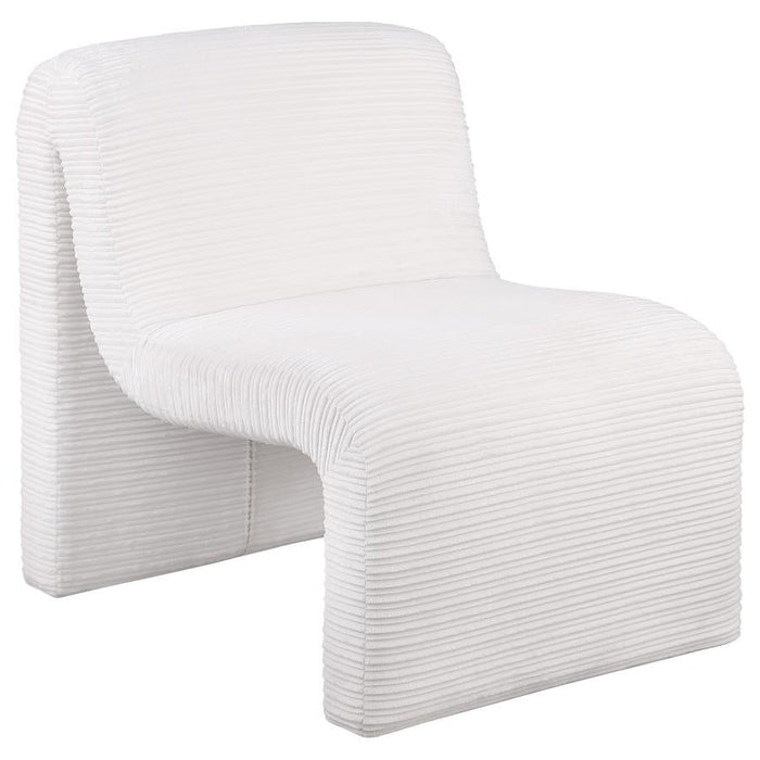 Drayton - Upholstered Curved Armless Accent Chair - Simple Home Plus