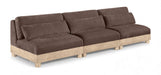 Turin - Chenille Fabric Upholstered Modular Sectional - Brown - Simple Home Plus