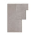 Diagonal Ribbed - 6 Piece Towels Set - Gray - Simple Home Plus