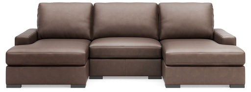Calden - 3-Piece Sectional With Double Chaise - Chocolate - Simple Home Plus