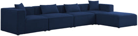 Cube - Linen 5 Piece Modular Sectional With Chaise - Simple Home Plus