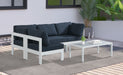 Nizuc - Outdoor Patio 4 Piece Modular Sectional With White Frame - Simple Home Plus