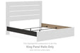 Hollivern - King Panel Rails - Dark Gray - Simple Home Plus