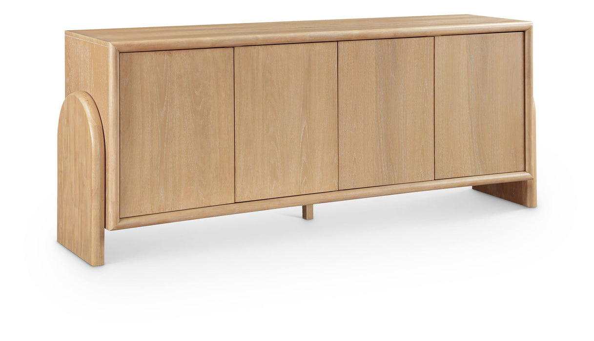 Elanor - Oak Veneer And Solid Wood Sideboard/Buffet - Simple Home Plus