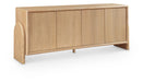 Elanor - Oak Veneer And Solid Wood Sideboard/Buffet - Simple Home Plus