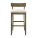 Merie - Modern Transitional Wood Bar Height Kitchen Bar Stool - Simple Home Plus