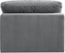 Comfy - Velvet Armless Chair - Simple Home Plus