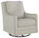 Kambria - Fog - Swivel Glider Accent Chair - Simple Home Plus