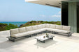 Maldives - 7 Piece Water Resistant Outdoor Patio Modular Sectional With Gray Base - Simple Home Plus