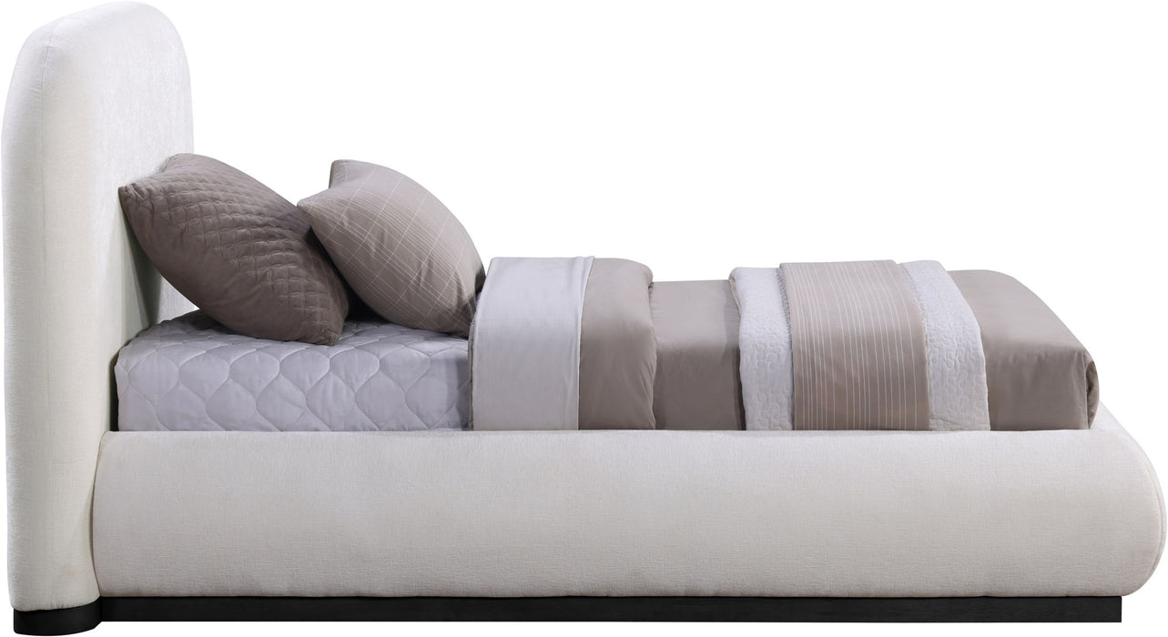Vaughn - Chenille Bed With Black Base - Simple Home Plus