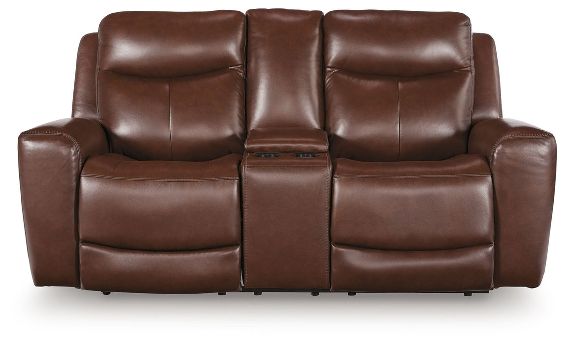 Next Move - Power Reclining Loveseat With Console / Adjustable Headrest - Simple Home Plus